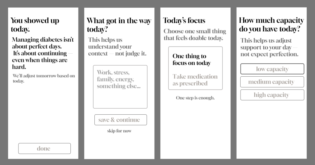 Steady app lofi wireframe figma mockup